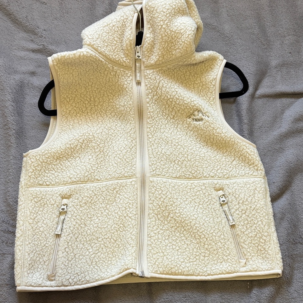 TNA polartec vest with hood